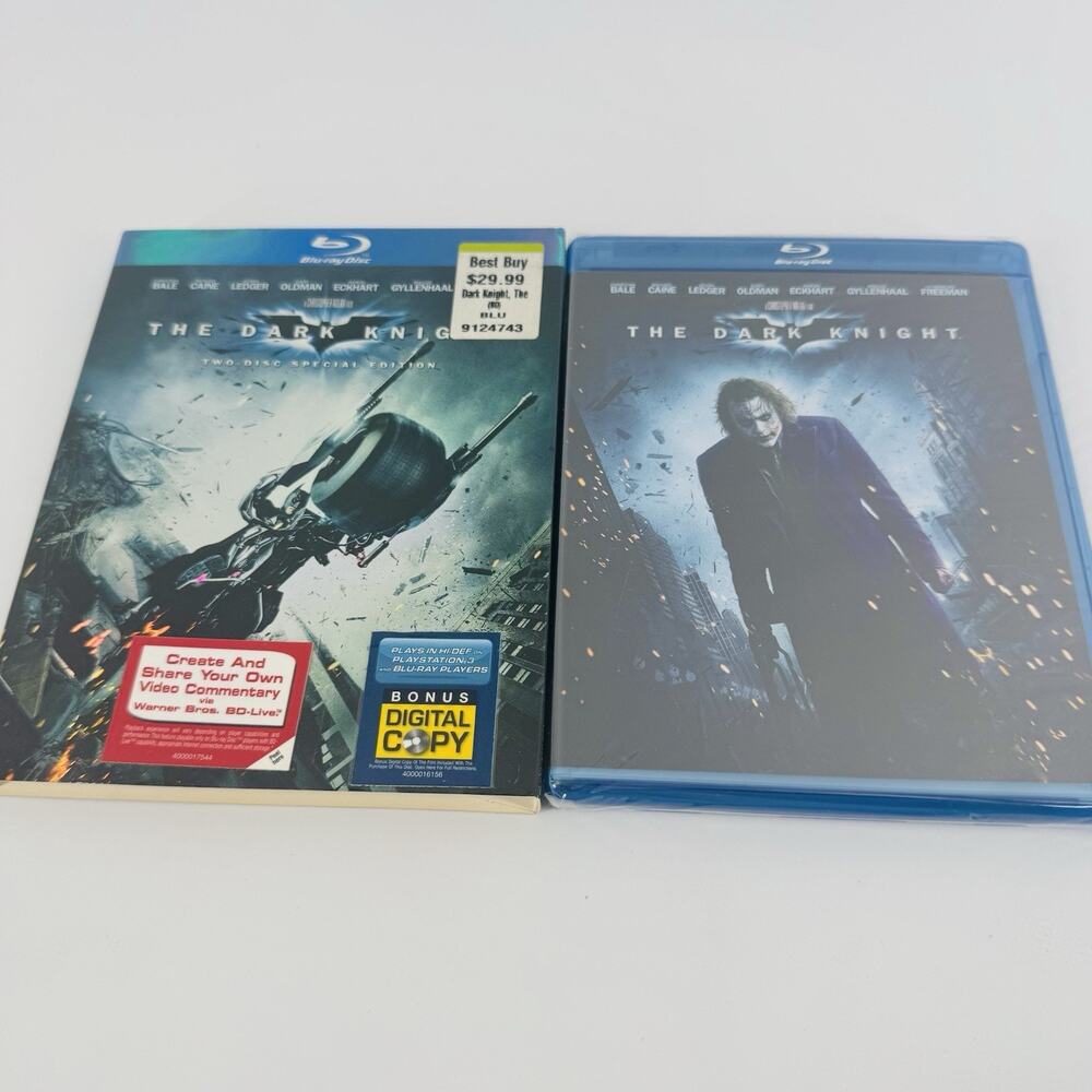 The Dark Knight NEW SEALED 2 Disc Blu-ray 2008 Heath Ledger, Christian Bale